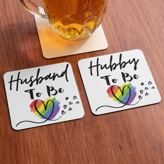 Husband & Hubby Coaster Set