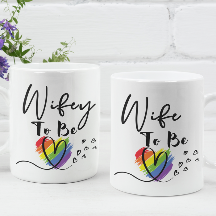 Wife & Wifey Couple Mug Set