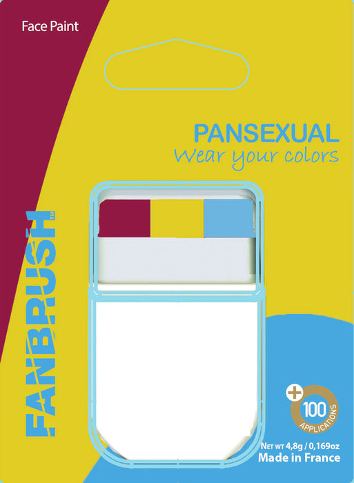 Pansexual Face Paint