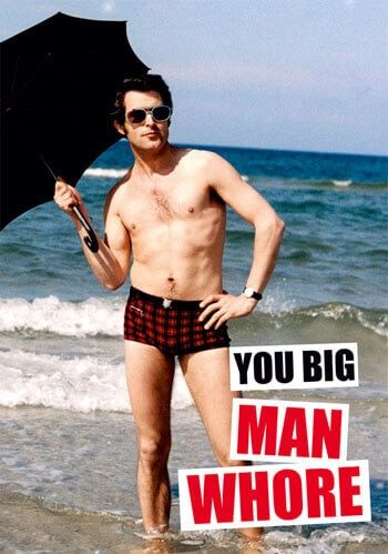 You Big Manwhore Postcard
