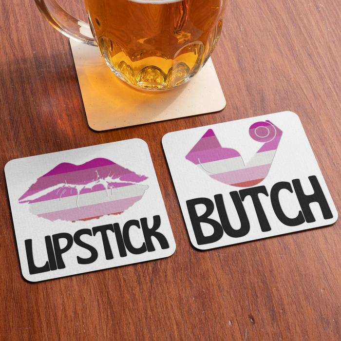Lipstick & Butch Coaster Set