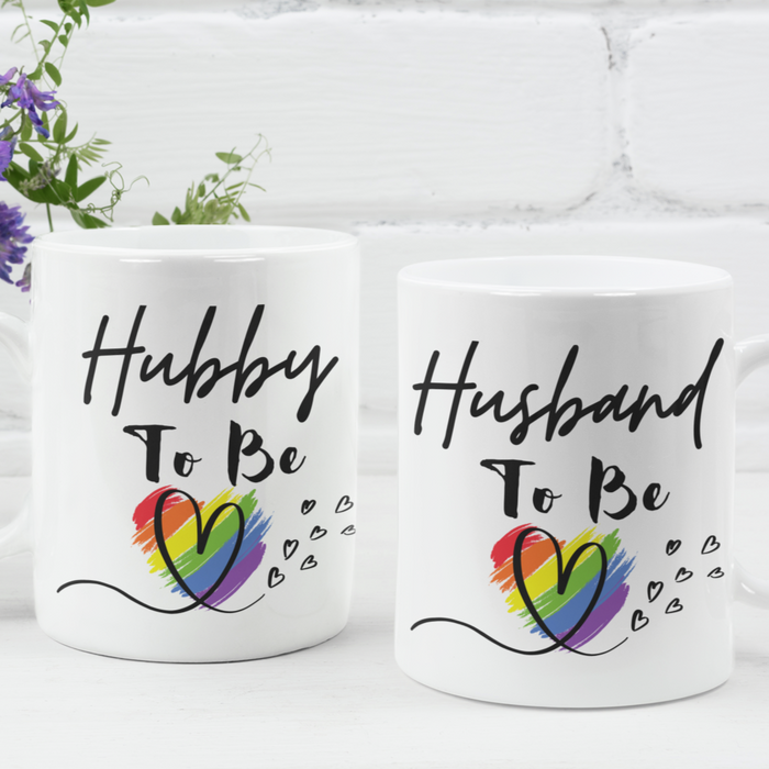 Husband & Hubby Couple Mug Set