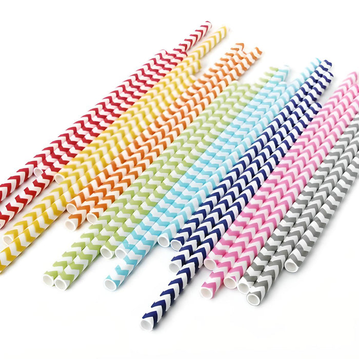 Pride Paper Party Straws