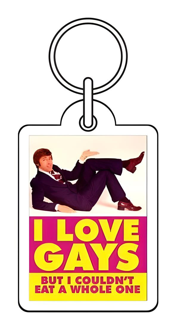 I Love Gays Keyring