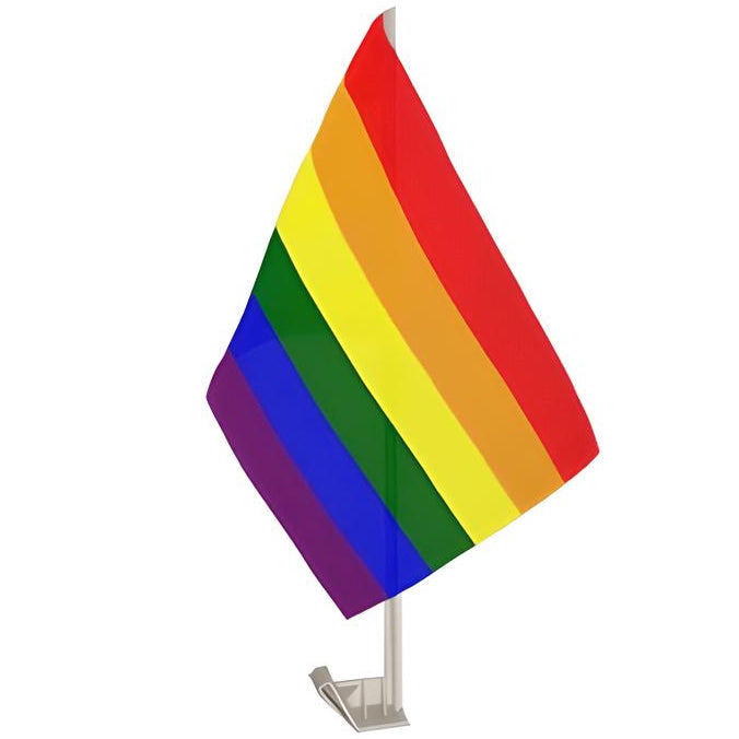 Rainbow Car Pride Flag