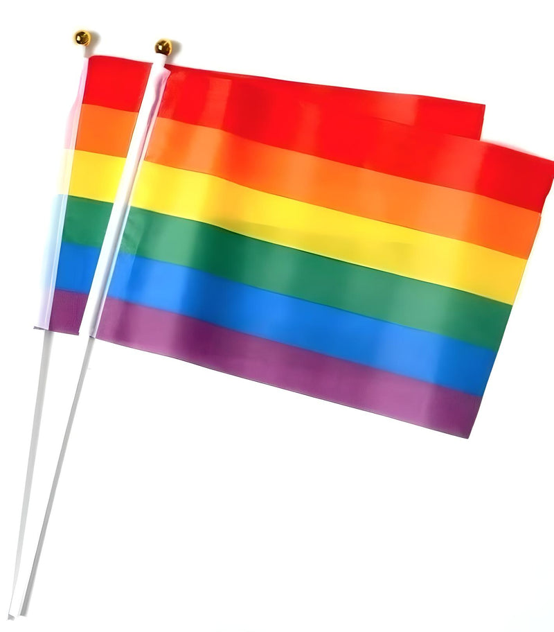 Rainbow Hand Flags ( pack of 2 )