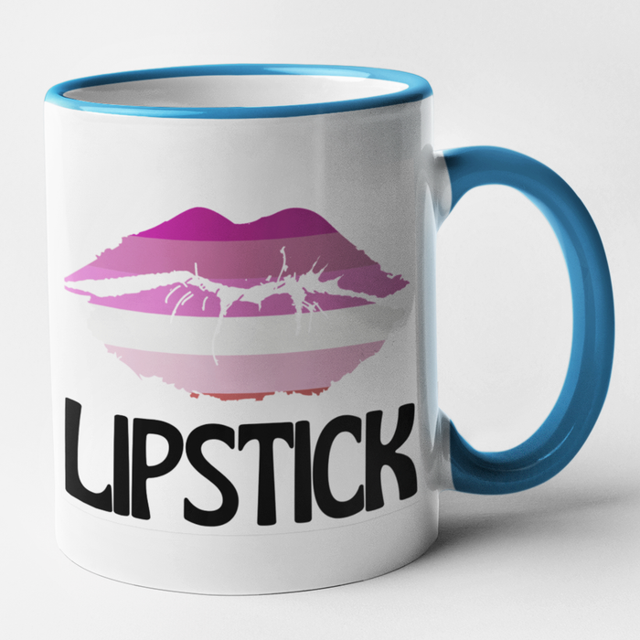 Butch & Lipstick Lesbian Couple Mug Set