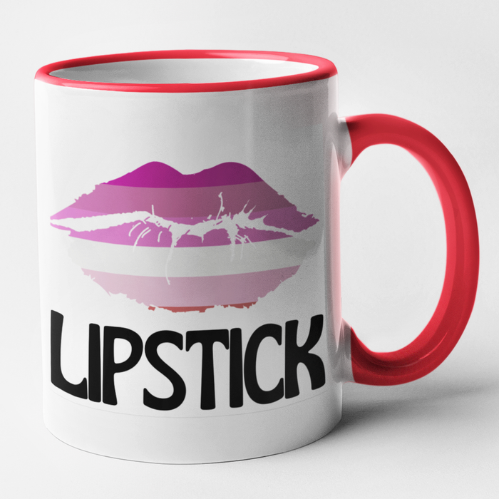 Butch & Lipstick Lesbian Couple Mug Set