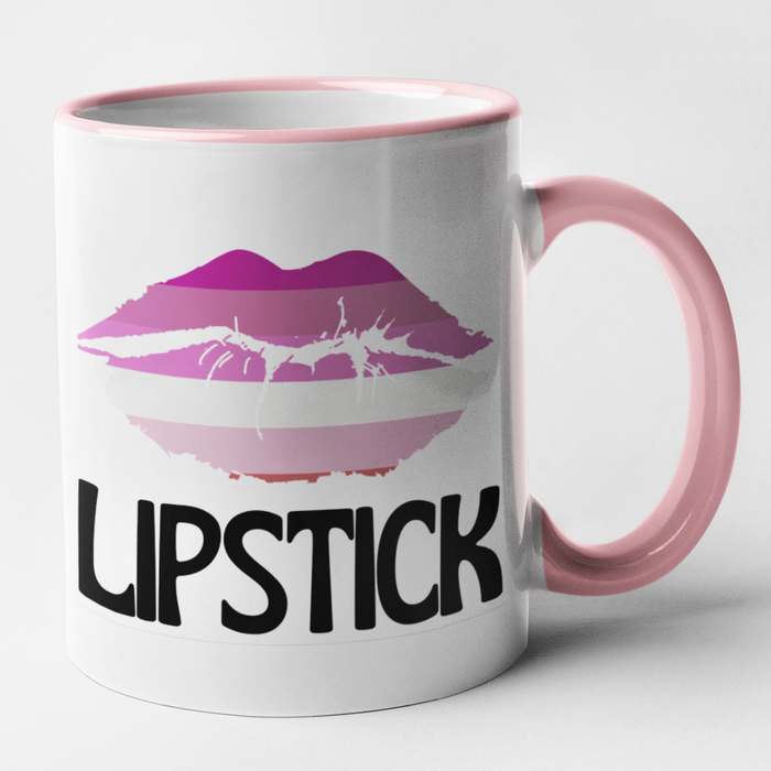 Butch & Lipstick Lesbian Couple Mug Set